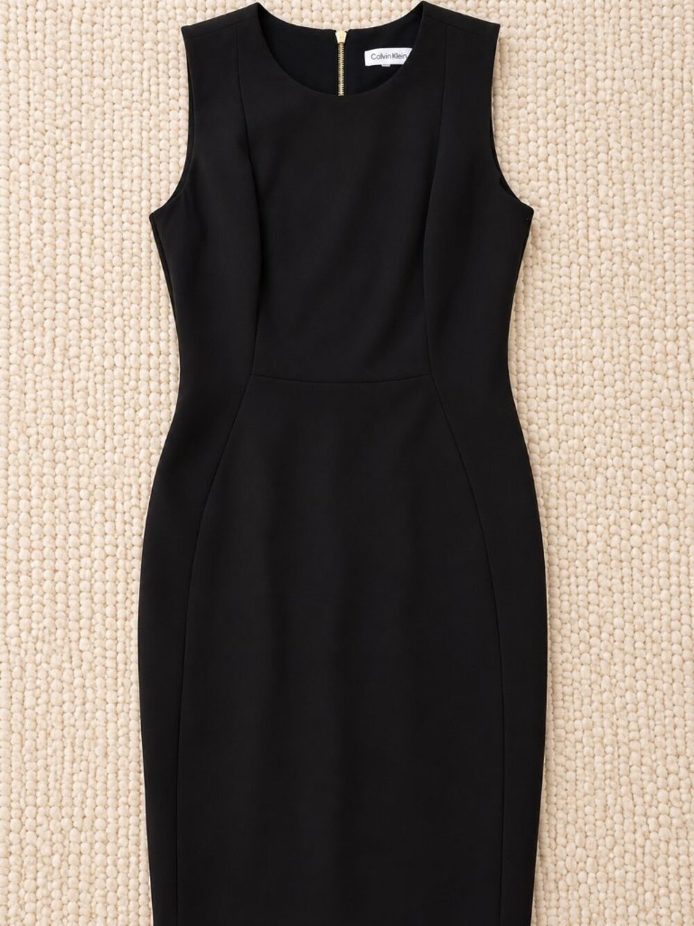 Calvin Klein Black Sleeveless Sheath Dress – Size 2